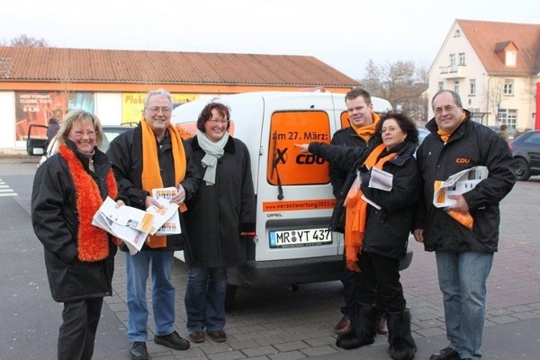 CDU Wahlkampf vor Ort
