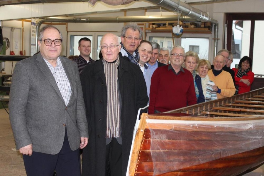 CDU-Abgeordnete besichtigen die Bootswerft in Cölbe
